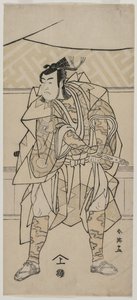 Ichikawa Monnosuke II als Samurai, 1791 von Katsukawa Shunei