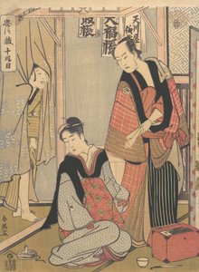 Szene aus dem zehnten Akt von Chushingura, ca. 1790
