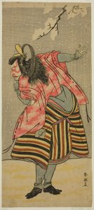 Der Schauspieler Ichikawa Danjuro V als Hei Shinno Masakado im Stück Hana no O-Edo Masakado Matsuri, aufgeführt im Ichimura Theater im elften Monat, 1789