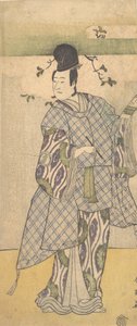 Der Schauspieler Sawamura Sojuro III als Adliger, der Poesie schreibt, 1782