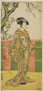 Der Schauspieler Sawamura Tamagashira in einer unbekannten Rolle