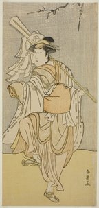 Der Schauspieler Segawa Kikunojo III als Osaku im Stück Sayo no Nakayama Hiiki no Tsurigane, aufgeführt im Nakamura-Theater im elften Monat, 1790