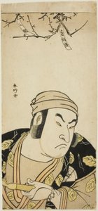 Büste des Schauspielers Onoe Matsusuke I, vielleicht als Kuhhirte in „Genji in langen Ärmeln am Mt. Otoko“ („Otokoyama furisode Genji“) von Katsukawa Shunkо̄