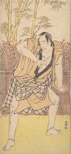 Der zweite Ichikawa Komazo als ein Mann in dramatischer Haltung von Katsukawa Shunko