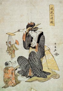Ein Marionettenspiel aus der Serie Kinderspiele, ca. 1806-1823