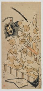 Kabuki-Schauspieler Nakajima Mihoemon als Fujiwara Shihei im Stück 