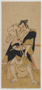 Kabuki-Schauspieler Nakamura Sukegoro II als Samurai, Edo-Periode, späte 1770er Jahre