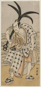 Nakamura Nakazo I als Bürger mit einem Anker, um 1780 von Katsukawa Shunsho