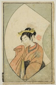 Der Schauspieler Anegawa Shinshiro II, aus "Ein Bilderbuch der Bühnenfächer (Ehon butai ogi)"