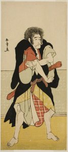 Der Schauspieler Ichikawa Danjuro V als der abtrünnige Mönch Wantetsu von Okami-dani im Stück Date Nishiki Tsui no Yumitori, aufgeführt im Morita-Theater im elften Monat, 1778 von Katsukawa Shunsho