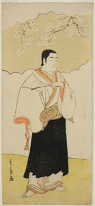 Der Schauspieler Ichikawa Monnosuke II als Mönch Renseibo im Stück Hatsumombi Kuruwa Soga, aufgeführt im Nakamura-Theater im dritten Monat, 1780 von Katsukawa Shunsho