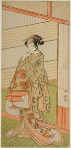 Der Schauspieler Nakamura Noshio I in einer unbekannten Rolle