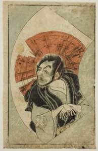 Der Schauspieler Nakamura Utaemon I, aus "Ein Bilderbuch der Bühnenfächer (Ehon butai ogi)" von Katsukawa Shunsho