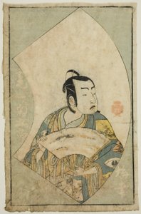 Der Schauspieler Onoe Kikugoro I, aus "Ein Bilderbuch der Bühnenfächer (Ehon butai ogi)"