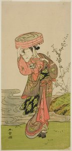 Der Schauspieler Segawa Yujiro (oder Segawa Kikunojo III) in einer unbekannten Rolle