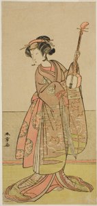 Der Schauspieler Segawa Yujiro I in einer unbekannten Rolle