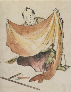Ein Tuchhändler, spätes 18. - frühes 19. Jahrhundert von Katsushika Hokusai