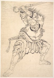 Ein Krieger von Katsushika Hokusai
