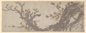Alter Pflaumenbaum in Blüte von Katsushika Hokusai