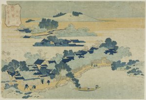 Bambushain im Dorf Kume, aus der Serie „Acht Ansichten der Ryukyu-Inseln“ von Katsushika Hokusai