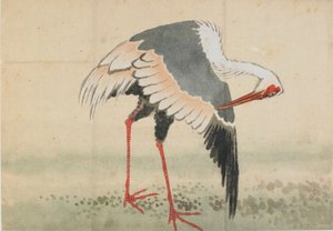 Kranich von Katsushika Hokusai