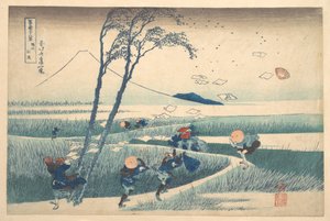 Ejiri in der Provinz Suruga, aus der Serie Sechsunddreißig Ansichten des Berges Fuji von Katsushika Hokusai