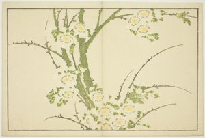 Blumen, aus Das Bilderbuch der realistischen Gemälde von Hokusai