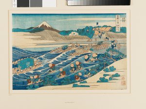 Fuji von Kanaya an der Tōkaidō-Straße
