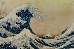 Große Woge vor der Küste bei Kanagawa von Katsushika Hokusai