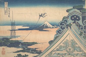 Honganji in Asakusa in Edo Toto Asakusa Honganji, aus der Serie Sechsunddreißig Ansichten..., ca. 1830-32 von Katsushika Hokusai
