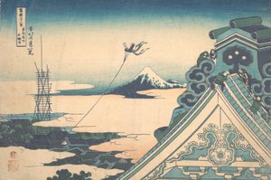 Honganji in Asakusa in Edo aus der Serie Sechsunddreißig Ansichten von Katsushika Hokusai