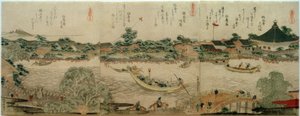 Kulthalle des Komagata-Tempels von Katsushika Hokusai