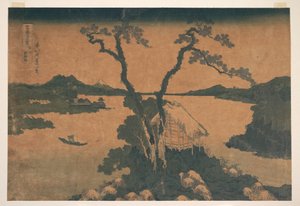 See Suwa in der Provinz Shinano, aus der Serie Sechsunddreißig Ansichten des Berges Fuji von Katsushika Hokusai