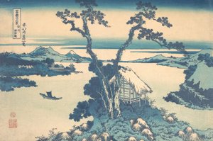 See Suwa in der Provinz Shinano, aus der Serie Sechsunddreißig Ansichten