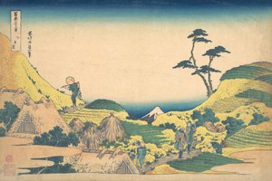 Unteres Meguro Shimo Meguro, aus der Serie Sechsunddreißig Ansichten des Berges Fuji Fugaku...