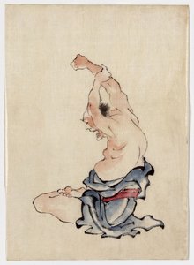 Mann beim Dehnen, veröffentlicht 1830-50