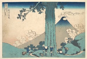 Mishima-Pass in der Provinz Kai, aus der Serie Sechsunddreißig Ansichten des Berges Fuji von Katsushika Hokusai