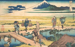 Nakahara in der Provinz Sagami, aus der Serie Sechsunddreißig Ansichten des Berges Fuji