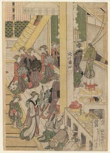 Neujahrstag im Teahouse Ogi-ya, ca. 1810