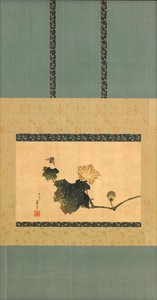 Kürbis und Rebe und Pferdefliege, Edo-Periode, ca. 1825 von Katsushika Hokusai