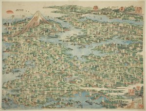 Die berühmten Orte am Tokaido in einer Ansicht