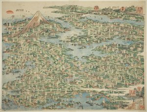 Die berühmten Orte am Tokaido in einer Ansicht (Tokaido meisho ichiran)