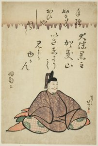 Der Dichter Otomo no Kuronushi, aus der Serie Sechs unsterbliche Dichter