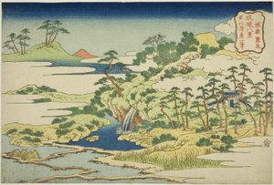 Die heilige Quelle auf dem Festungsberg (Jogaku reisen), aus der Serie "Acht Ansichten der Ryukyu-Inseln (Ryukyu hakkei)"