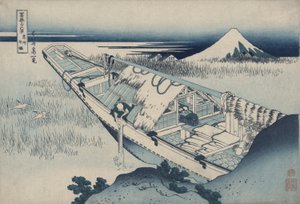 Ushibori in der Provinz Hitachi, aus der Serie Sechsunddreißig Ansichten des Berges Fuji