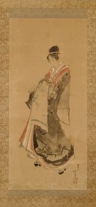 Gehende Kurtisane von Katsushika Hokusai