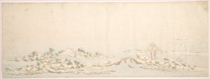 Winterlandschaft von Katsushika Hokusai