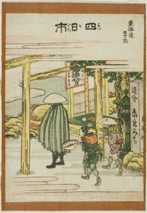 Yokkaichi, aus der Serie "Dreiundfünfzig Stationen des Tokaido (Tokaido gojusan tsugi)"