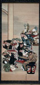 Operation am Arm von Guanyu, 1840er Jahre von Katsushika Ōi