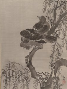 Zwei Vögel auf einem Ast, ca. 1887